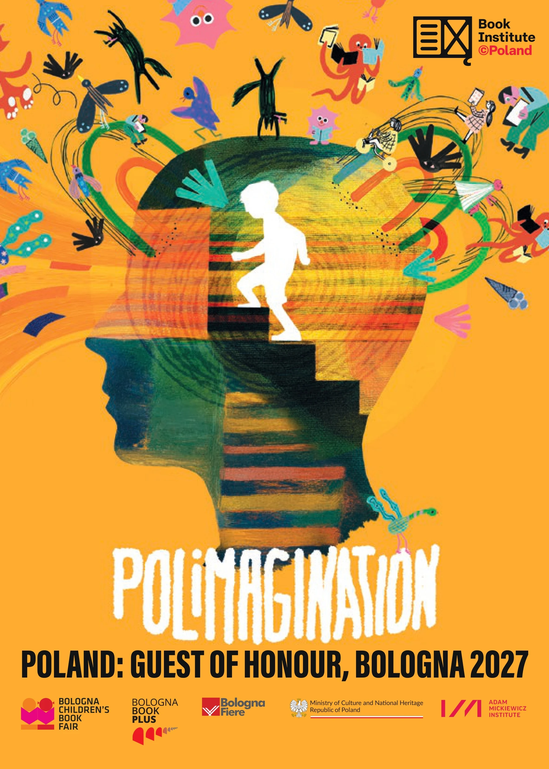 Official Polimagination artwork for Poland, Guest of Honour at Bologna Children’s Book Fair 2027.